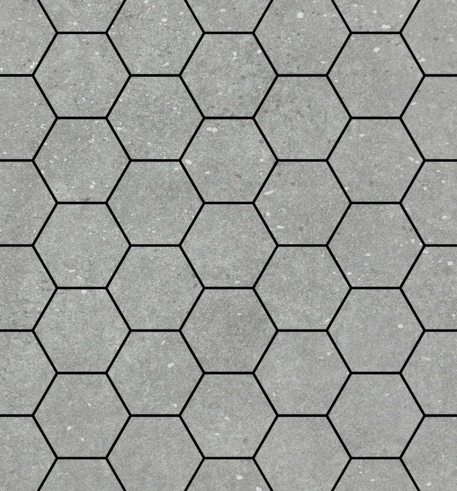 Ashland 3" Hexagon Grey Mosaic | Gemini Tile and Marble