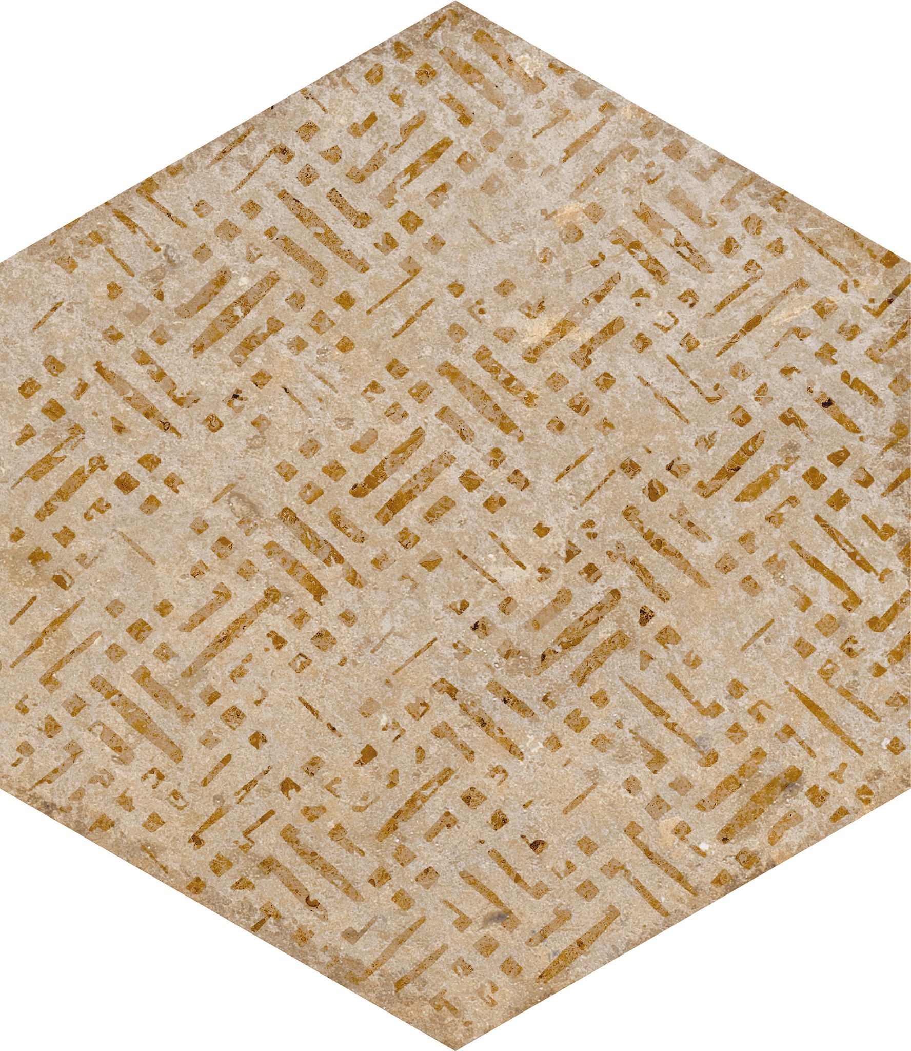 Alma 5.5X6.3 Sand Decor Hexagon | Tile and Stone Center