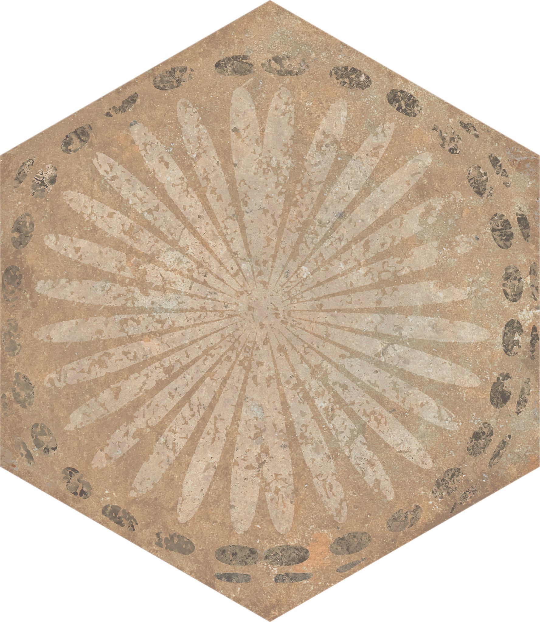 Alma 5.5X6.3 Sand Decor Hexagon | Tile and Stone Center