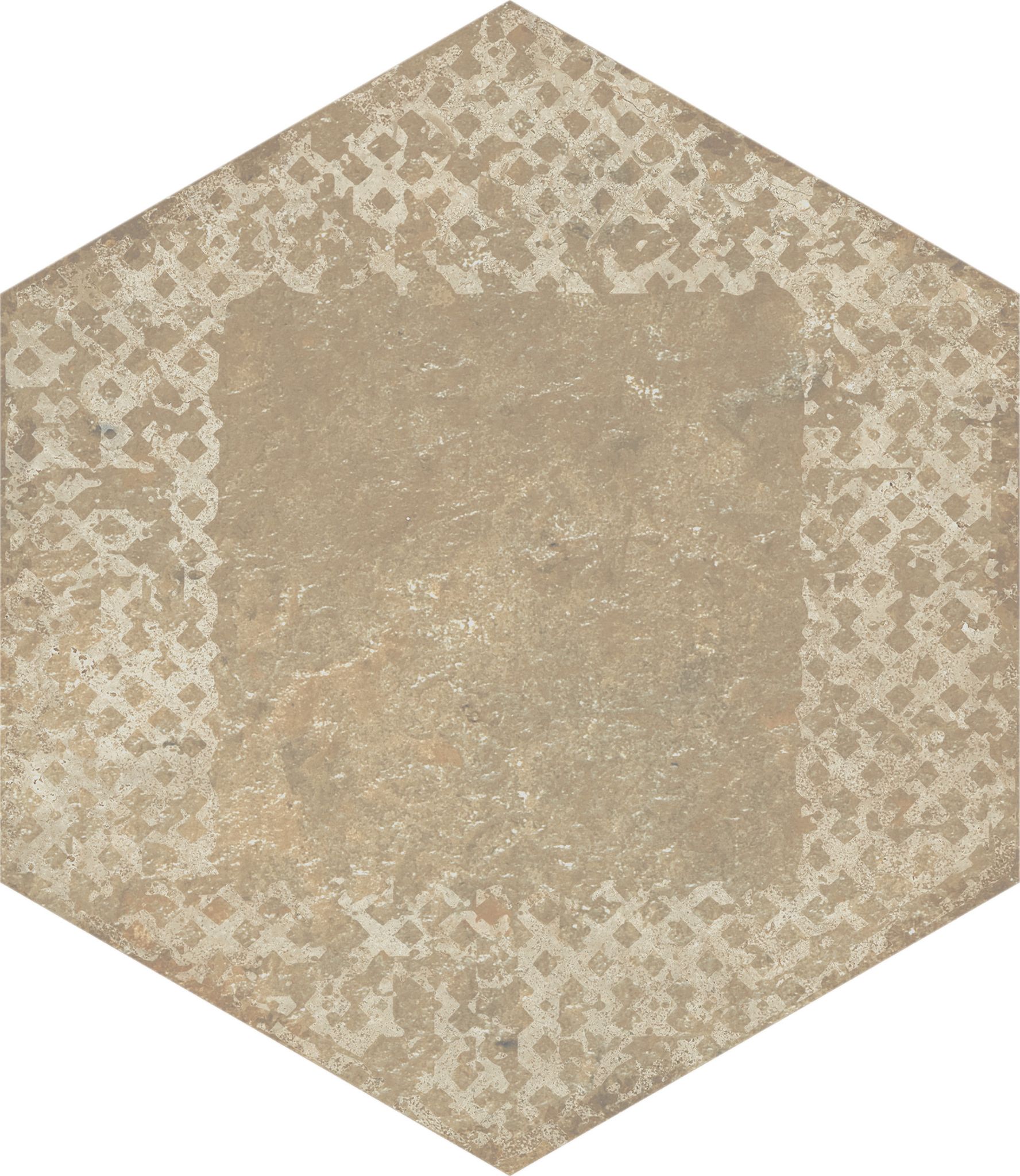 Alma 5.5X6.3 Sand Decor Hexagon | Tile and Stone Center