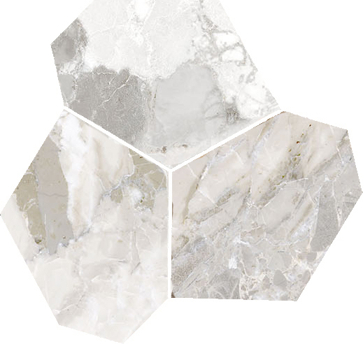 Dynasty White Polished/Matte 11X12 Eggs Mosaic | Tile and Stone Center