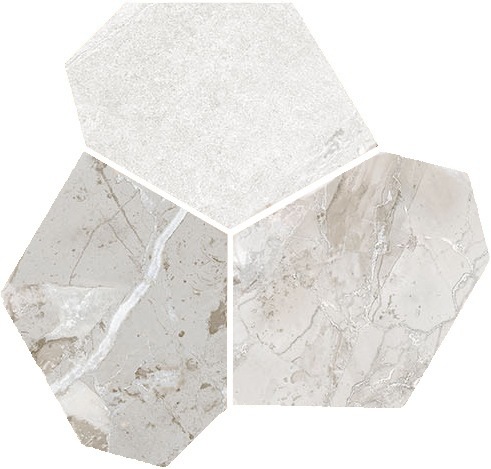 Dynasty White Polished/Matte 11X12 Eggs Mosaic | Tile and Stone Center
