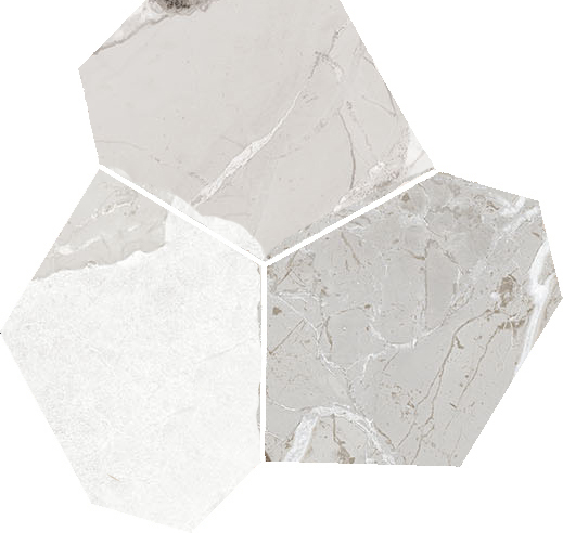 Dynasty White Polished/Matte 11X12 Eggs Mosaic | Tile and Stone Center