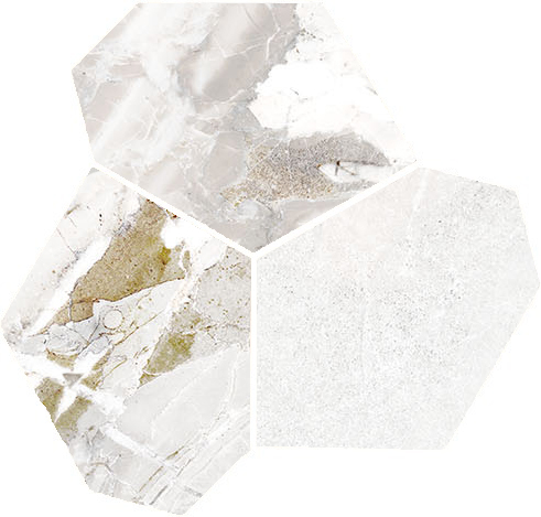 Dynasty White Polished/Matte 11X12 Eggs Mosaic | Tile and Stone Center